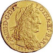 France 1 Charles (Duchy of Lorraine) CAR. IIII. D. G. DVX LOTHA. ET. BAR. 1663 coin obverse