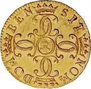 France 1 Charles (Duchy of Lorraine) NOM DOM BEN SIT coin reverse