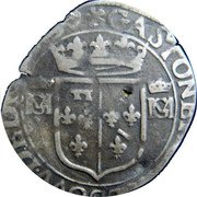 France 1 Douzain Gaston and Mary Posthumous 1629  GASTON. ET. MARIE. SOVV. DE. DOMBES coin obverse
