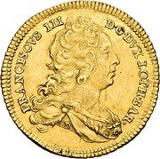 France 1 Ducat (Francis III. Lorraine) KM# 132 FRANCISCVS III D G DVX LOTH BAR coin obverse France 1 Ducat (Francis III. Lorraine) KM# 132 FRANCISCVS III D G DVX LOTH BAR coin obverse