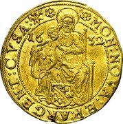 France 1 Ducat (Leopold Wilhelm) KM# 421 MON NOVA EP ARGENT CVSA 16 32 coin obverse