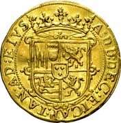 France 1 Ducat (Leopold Wilhelm) KM# 421 A DD DE CET CAP TAN AD EIVS coin reverse