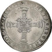 France 1 ECU (Charles II. Arches-Charleville) KM# 31 MONETA ARGENTEA CAROLOPOLI CVSSA coin reverse