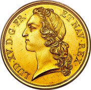 France 1 ECU (Essai. Louis XV. Headband) KM# E3 JCR LUD XV D G FR ET NAV REX coin obverse France 1 ECU (Essai. Louis XV. Headband) KM# E3 JCR LUD XV D G FR ET NAV REX coin obverse