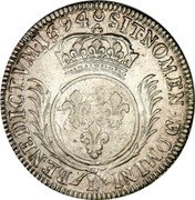France 1 ECU (Louis XIV. Bayonne) KM# 298.12 SIT NOMEN DOMINI BENEDICTVM 1693 coin reverse France 1 ECU (Louis XIV. Bayonne) KM# 298.12 SIT NOMEN DOMINI BENEDICTVM 1693 coin reverse