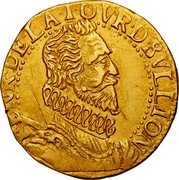 France 1 Florin (Henri de la Tour d'Auvergne. Principality of Sedan) KM# 30 HENR DE LA TOVR D BVLLION coin obverse France 1 Florin (Henri de la Tour d'Auvergne. Principality of Sedan) KM# 30 HENR DE LA TOVR D BVLLION coin obverse