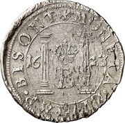 France 1 Groschen (Immobilization in the name of Charles V. Besancon) KM# 15 MONETA. CIV. IMP. BISONT coin reverse France 1 Groschen (Immobilization in the name of Charles V. Besancon) KM# 15 MONETA. CIV. IMP. BISONT coin reverse