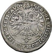 France 1 Guldenthaler (60 Kreuzer) (Leopold I Type 1. City of Hagenau) KM# 57 LEOPOLD I D G ROMAN IMP SEM AVG coin reverse France 1 Guldenthaler (60 Kreuzer) (Leopold I Type 1. City of Hagenau) KM# 57 LEOPOLD I D G ROMAN IMP SEM AVG coin reverse