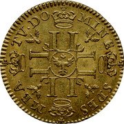 France 1 Leopold (Duchy of Lorraine) KM# 116 TV DO MINE SPES MEA coin reverse