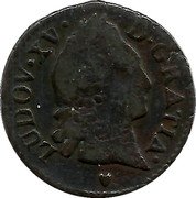 France 1 Liard (Aix - Louis XV) LUDOV. XV. D. GRATIA . coin obverse France 1 Liard (Aix - Louis XV) LUDOV. XV. D. GRATIA . coin obverse