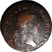 France 1 Liard (Louis XV) LUDOVICUS. XV. DEI. GRATIA coin obverse France 1 Liard (Louis XV) LUDOVICUS. XV. DEI. GRATIA coin obverse