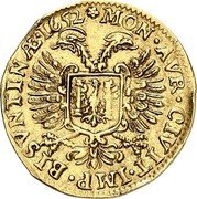 France 1 Pistole (Immobilization in the name of Charles V. Besancon) KM# 43 MON.AVR.CIVIT.IMP.BISVNTINÆ.1652 coin reverse France 1 Pistole (Immobilization in the name of Charles V. Besancon) KM# 43 MON.AVR.CIVIT.IMP.BISVNTINÆ.1652 coin reverse