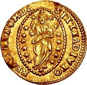 France 1 Sequin (Imitation of Francis Molino Doge of Venice) SIT T X ADIVTO REG ISTE DOMBA coin reverse France 1 Sequin (Imitation of Francis Molino Doge of Venice) SIT T X ADIVTO REG ISTE DOMBA coin reverse