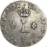France 1 Sol Louis XV. Toulouse 1740 M KM# 501.17 LUD XV D G FR ET NAV REX coin obverse France 1 Sol Louis XV. Toulouse 1740 M KM# 501.17 LUD XV D G FR ET NAV REX coin obverse