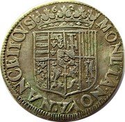France 1 Teston (Charles IV and Nicole. Duchy of Lorraine) KM# 30 MONETA NOVA NANCEII CVS 1625 coin reverse