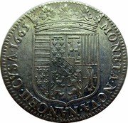 France 1 Teston (Charles IV. Long Hair) MONETA NOVA NANCEII CVSA 1665 coin reverse
