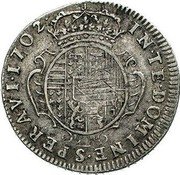 France 1 Teston (Leopold I. Lorraine) KM# 92 IN TE DOMINE SPERAVI 1702 coin reverse