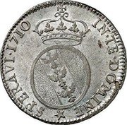 France 1 Teston (Leopold I. Lorraine) KM# 90 IN TE DOMINE SPERAVI 1710 coin reverse France 1 Teston (Leopold I. Lorraine) KM# 90 IN TE DOMINE SPERAVI 1710 coin reverse
