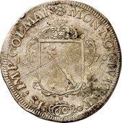 France 1 Thaler (City of Colmar) KM# 21 MON NO CIVITATIS IMP COLMAR 60 coin obverse France 1 Thaler (City of Colmar) KM# 21 MON NO CIVITATIS IMP COLMAR 60 coin obverse