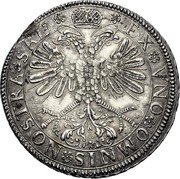 France 1 Thaler (Free Imperial City of Mulhouse) KM# 10.1 EX VNO OMNIS NOSTRA SAL coin reverse France 1 Thaler (Free Imperial City of Mulhouse) KM# 10.1 EX VNO OMNIS NOSTRA SAL coin reverse