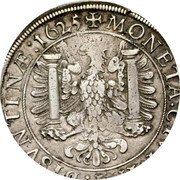 France 1 Thaler (Immobilization in the name of Charles V. Besancon) KM# 27 MONETA CIVI IMP BISVNTINÆ 1625 coin reverse France 1 Thaler (Immobilization in the name of Charles V. Besancon) KM# 27 MONETA CIVI IMP BISVNTINÆ 1625 coin reverse