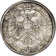 France 1 Thaler (Leopold I. City of Hagenau) KM# 54 LEOPOLDVS I D G ROMAN IMP SEMP AVGVST GH P coin reverse France 1 Thaler (Leopold I. City of Hagenau) KM# 54 LEOPOLDVS I D G ROMAN IMP SEMP AVGVST GH P coin reverse