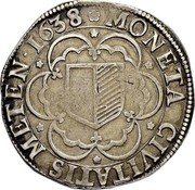 France 1 Thaler (St. Stephen) KM# 25 MONETA CIVITATIS METEN 1638 coin obverse