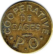 France 10 Centimes (Cooperative. Bages) COOPÉRATIVE DE BAGES P.O coin obverse France 10 Centimes (Cooperative. Bages) COOPÉRATIVE DE BAGES P.O coin obverse