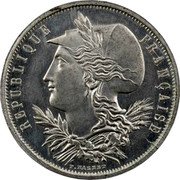 France 10 Centimes Essai by Malbet 1849 F. MALBET RÉPUBLIQUE FRANÇAISE coin obverse