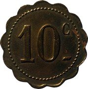 France 10 Centimes (Montagnac) 10 C coin reverse France 10 Centimes (Montagnac) 10 C coin reverse