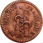 France 10 Centimes Pattern 1794 L'AN 3 KM# PnA20 REPUBLIQUE FRANÇAISE coin obverse France 10 Centimes Pattern 1794 L'AN 3 KM# PnA20 REPUBLIQUE FRANÇAISE coin obverse