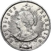 France 10 Centimes Radiant Liberty. Essai by Pillard 1849 REPUBLIQUE FRANÇAISE coin obverse