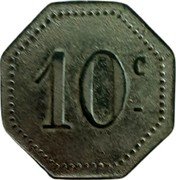 France 10 Centimes (St Sulpice. Tarn) 10 C coin reverse