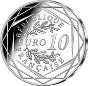 France 10 Euro Rugby World Cup 2023 2023  RÉPUBLIQUE FRANÇAISE EURO 10 2023 coin obverse