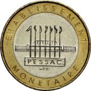 France 10 Francs Essai ND (1987)  ETABLISSEMENT MONETAIRE PESSAC coin obverse France 10 Francs Essai ND (1987)  ETABLISSEMENT MONETAIRE PESSAC coin obverse