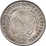 France 10 Kreuzer (Ludwig Constantin von Rohan-Guemenee) KM# 141 MONETA NOVA EPISCOPATUS ARGENTINENSIS 10 coin reverse France 10 Kreuzer (Ludwig Constantin von Rohan-Guemenee) KM# 141 MONETA NOVA EPISCOPATUS ARGENTINENSIS 10 coin reverse