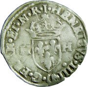 France 12 Deniers (1 Douzain) (Henri IV) HENRICVS.IIII.D.G.FRAN.ET.N.R.I coin obverse