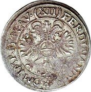 France 12 Kreuzer (Ferdinand II Large Arms. City of Hagenau) KM# 42 FERDINAND. II. ROM. IMP. SEM. AV. (XII) coin reverse France 12 Kreuzer (Ferdinand II Large Arms. City of Hagenau) KM# 42 FERDINAND. II. ROM. IMP. SEM. AV. (XII) coin reverse