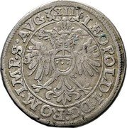 France 12 Kreuzer (Leopold I. City of Hagenau) KM# 58 LEOPOLD I D G ROM IMP S AVG XII coin reverse France 12 Kreuzer (Leopold I. City of Hagenau) KM# 58 LEOPOLD I D G ROM IMP S AVG XII coin reverse