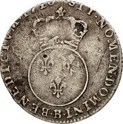 France 12 Sols (1/10 ECU) Louis XV. Rouen 1716 B KM# 418.25 SIT NOMEN DOMINI BENEDICTVM 1716 B coin reverse France 12 Sols (1/10 ECU) Louis XV. Rouen 1716 B KM# 418.25 SIT NOMEN DOMINI BENEDICTVM 1716 B coin reverse