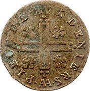 France 15 Deniers (Louis XIV. Cross) PIECE. DE. XV DENIERS. AA coin reverse France 15 Deniers (Louis XIV. Cross) PIECE. DE. XV DENIERS. AA coin reverse