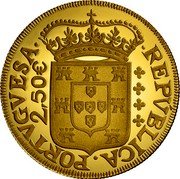 Portugal 2,50 Euro (Numismatic Treasures - Dom Pedro) REPVBLICA PORTVGVESA 2,50€ coin obverse Portugal 2,50 Euro (Numismatic Treasures - Dom Pedro) REPVBLICA PORTVGVESA 2,50€ coin obverse