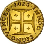 Portugal 2,50 Euro (Numismatic Treasures - Dom Pedro) INHOC SIGNO VINCES 2023 CASA DA MOEDA R. VASQUEZ coin reverse Portugal 2,50 Euro (Numismatic Treasures - Dom Pedro) INHOC SIGNO VINCES 2023 CASA DA MOEDA R. VASQUEZ coin reverse