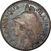 France 2 Decimes (Essai) LOR. F REPUBLIQUE FRANÇAISE coin obverse France 2 Decimes (Essai) LOR. F REPUBLIQUE FRANÇAISE coin obverse