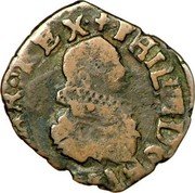 France 2 Deniers (Philip IV) PHIL IIII D G HISPANIAR REX coin obverse France 2 Deniers (Philip IV) PHIL IIII D G HISPANIAR REX coin obverse