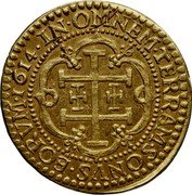 France 2 ECU (Louise Marguerite) IN OMNEM TERRAM SONVS EORVM 1614 coin reverse