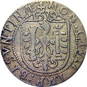 France 2 Kreutzer (Carolus 5th Type with Bust Facing Right. Besancon) KM# 7 MON CIVIT IMP BISVNTINÆ 1619 coin reverse France 2 Kreutzer (Carolus 5th Type with Bust Facing Right. Besancon) KM# 7 MON CIVIT IMP BISVNTINÆ 1619 coin reverse