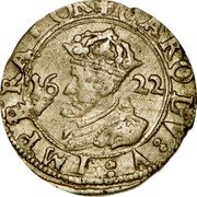 France 2 Kreutzer Carolus 6th Type with Decorated Shield. Besancon 1622  KM# 10 CAROLVS V IMPERATOR 1622 coin obverse France 2 Kreutzer Carolus 6th Type with Decorated Shield. Besancon 1622  KM# 10 CAROLVS V IMPERATOR 1622 coin obverse