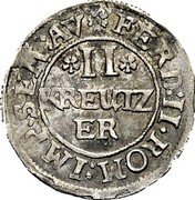 France 2 Kreuzer (Leopold Wilhelm) KM# 94 II KREUTZER coin reverse