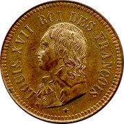 France 2 Sols (Louis XVII) LOUIS XVII ROI DES FRANÇOIS coin obverse France 2 Sols (Louis XVII) LOUIS XVII ROI DES FRANÇOIS coin obverse